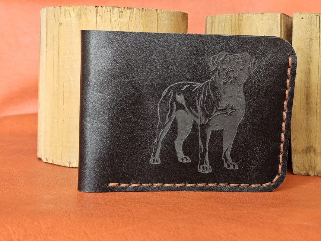 Minimalistinė piniginė - kortelinė "Cane Corso 4", pagaminta