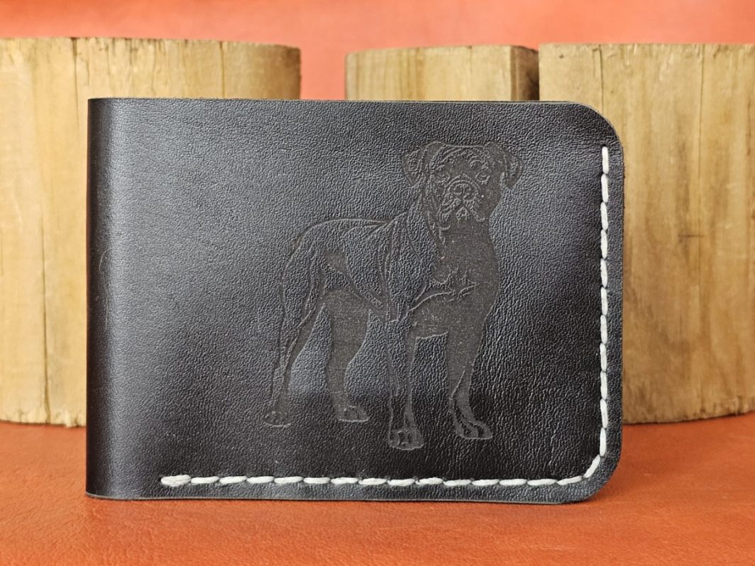 Minimalistinė piniginė - kortelinė "Cane Corso 3", pagaminta