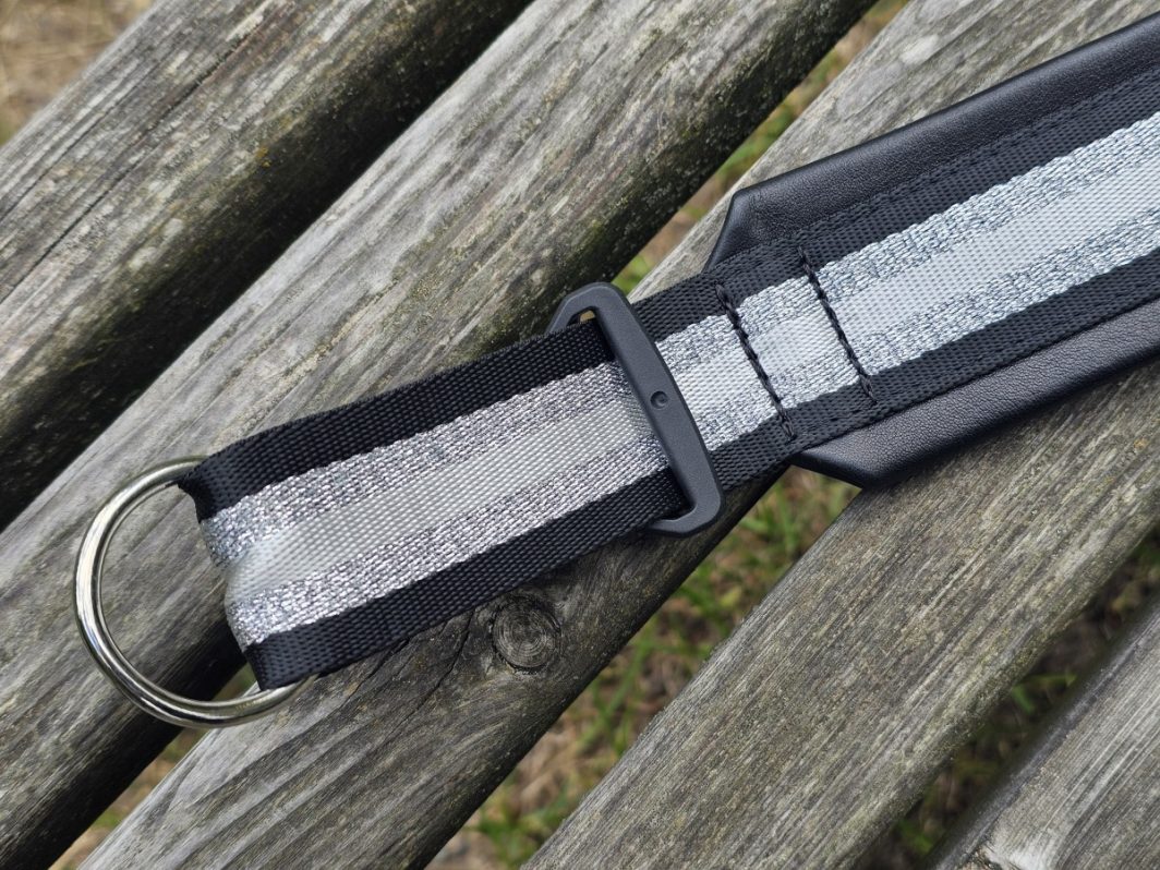 MAGNETINĖ SAGTIS – KREMINĖ ODA, PAGAMINTAS 39 cm - Image 3