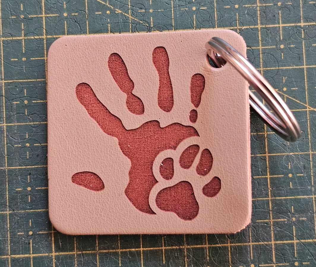 Raktų pakabukas "Hand+Paw"