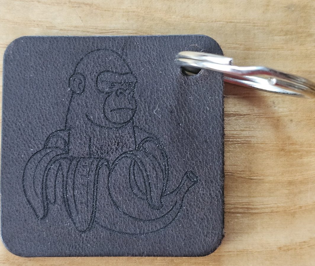 Raktų pakabukas "Šimpanzini bananini"