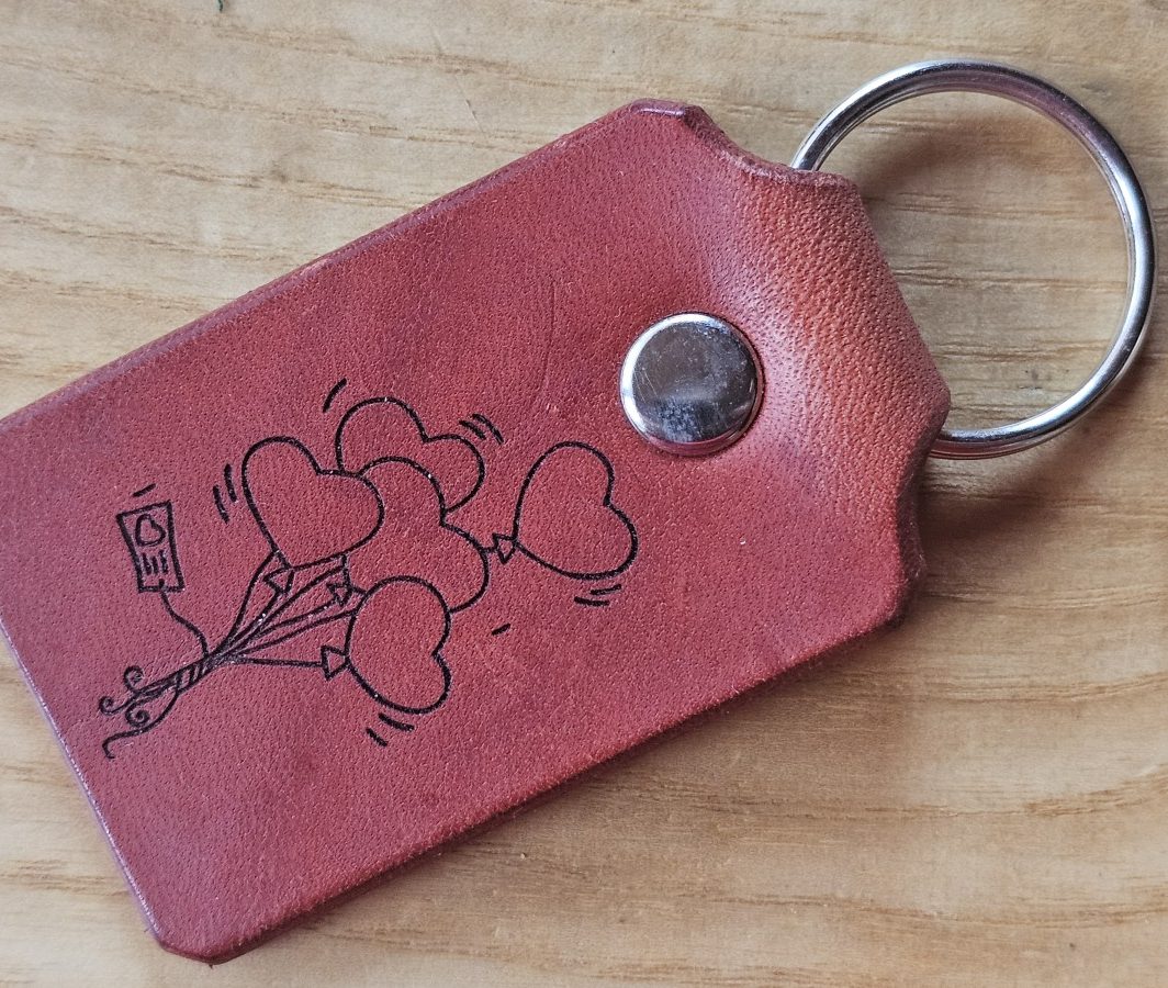 Raktų pakabukas "Širdelės balionėliai"