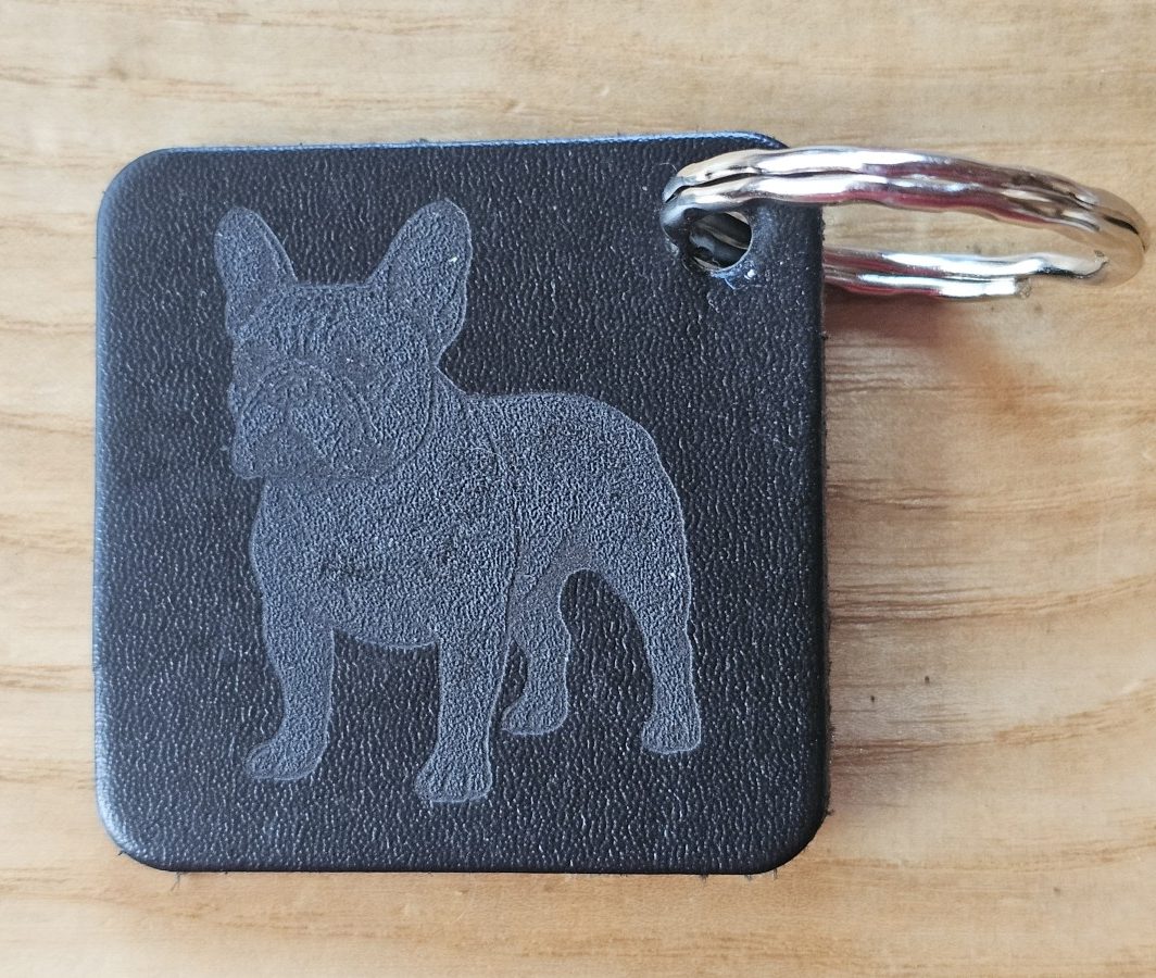 Raktų pakabukas "Tigrinis Prancūzų buldogas"