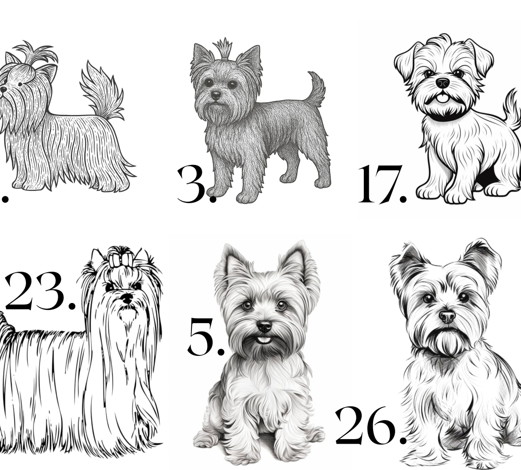 Raktų pakabukas "JORKŠYRO TERJERAI" - išsirink piešinį