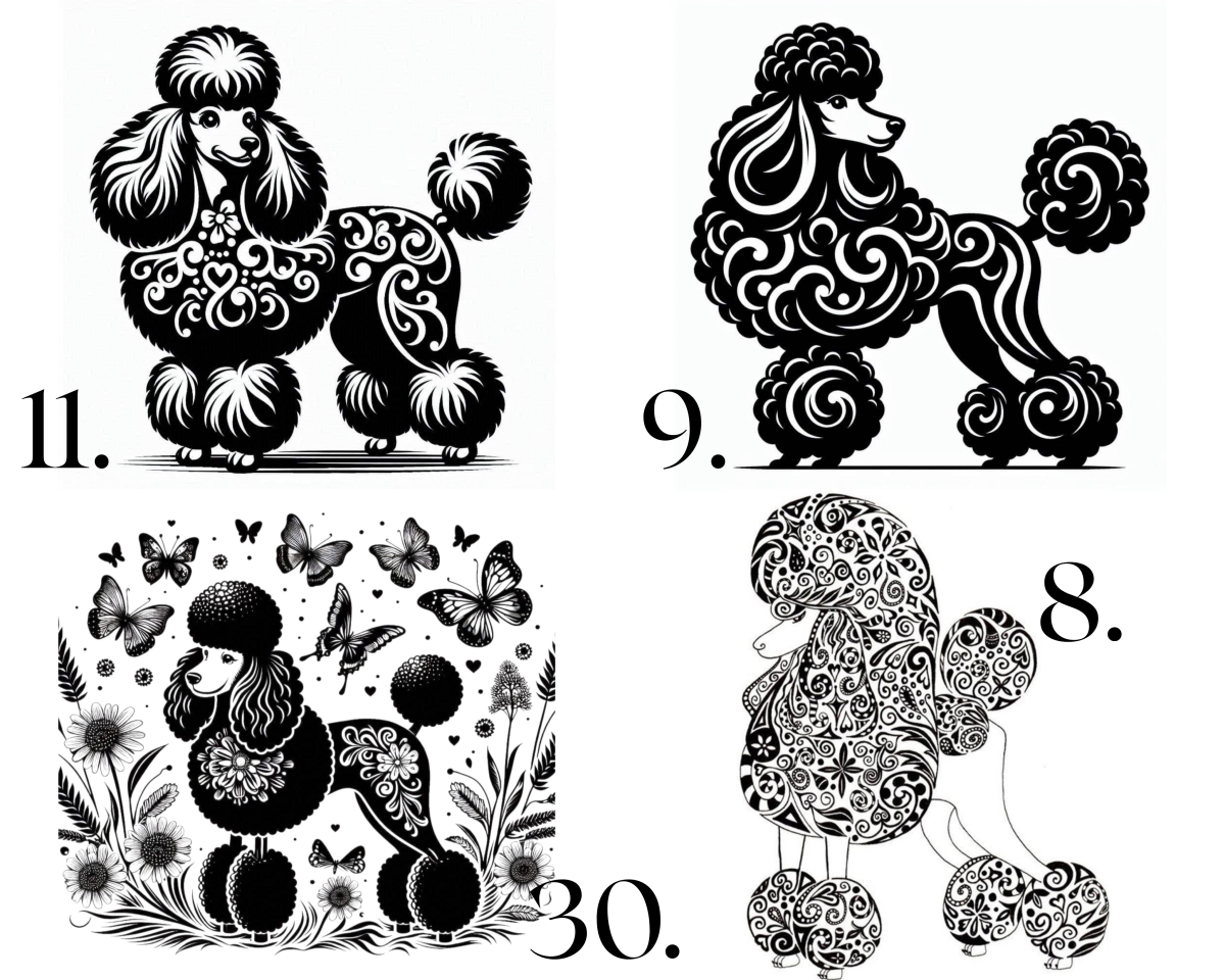 Raktų pakabukas "PUDELIAI" - išsirink piešinį - Image 6