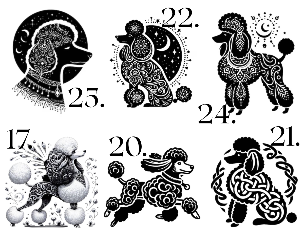 Raktų pakabukas "PUDELIAI" - išsirink piešinį - Image 3