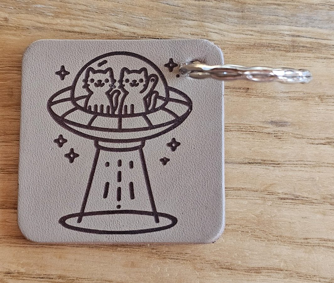 Raktų pakabukas "Katinukai ateiviai"