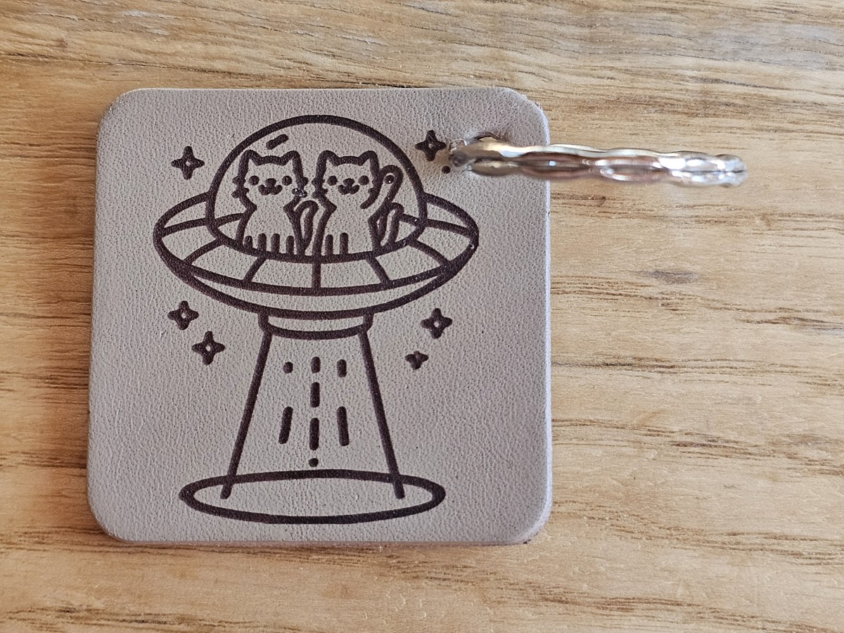 Raktų pakabukas "Katinukai ateiviai"