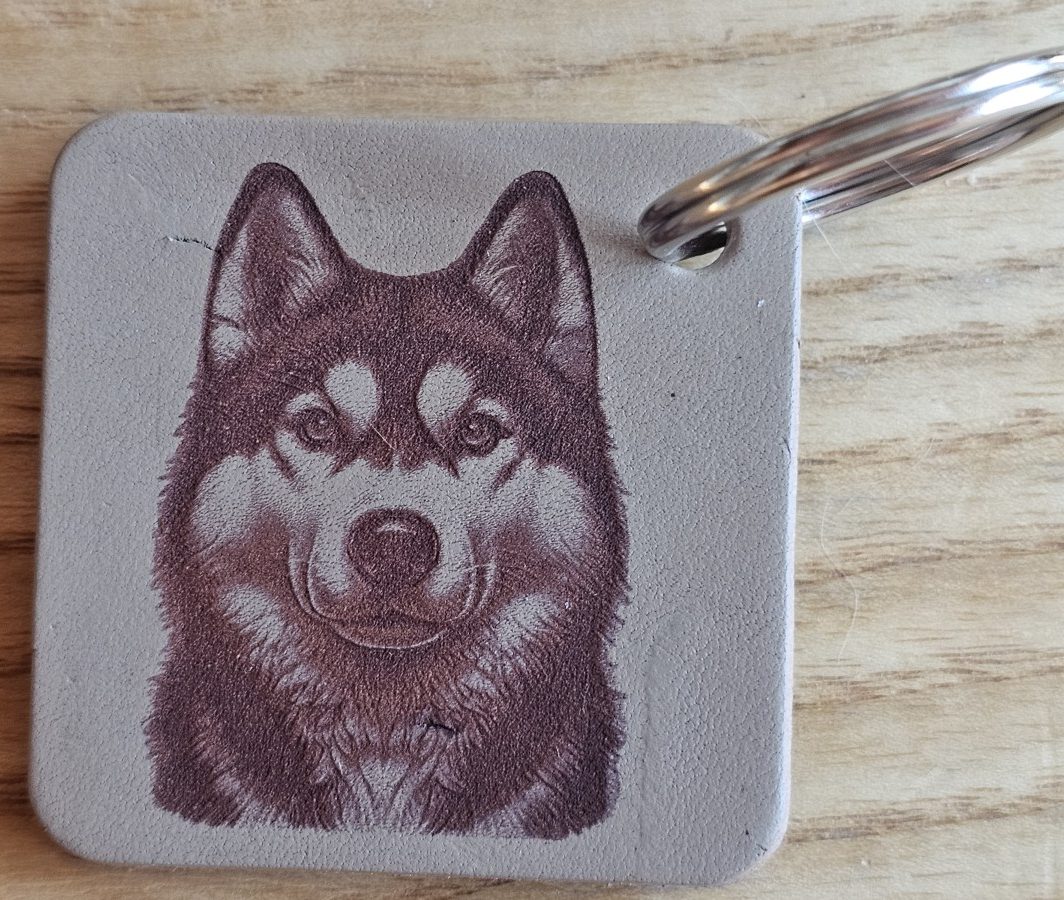 Raktų pakabukas "Sibiro haskis"