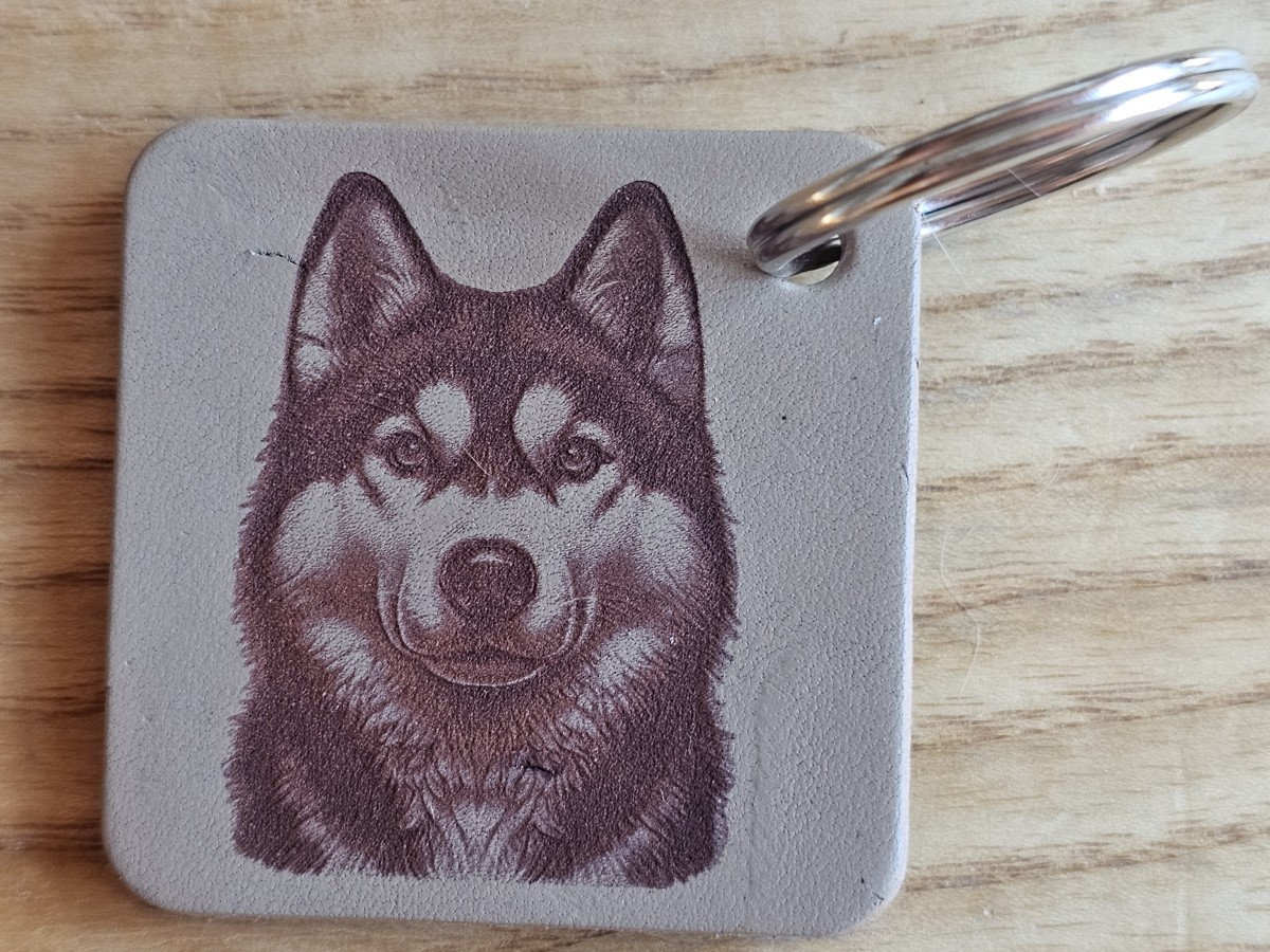 Raktų pakabukas "Sibiro haskis"