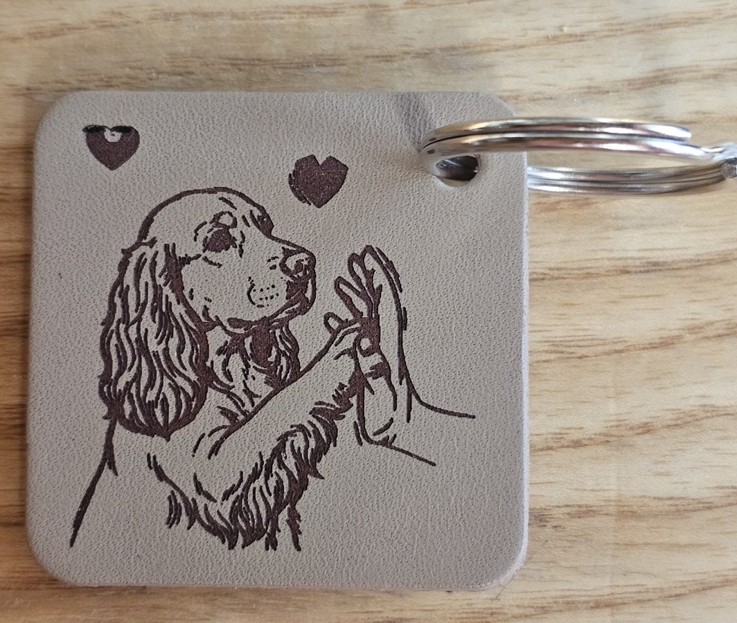 Raktų pakabukas "Spanielio meilė"