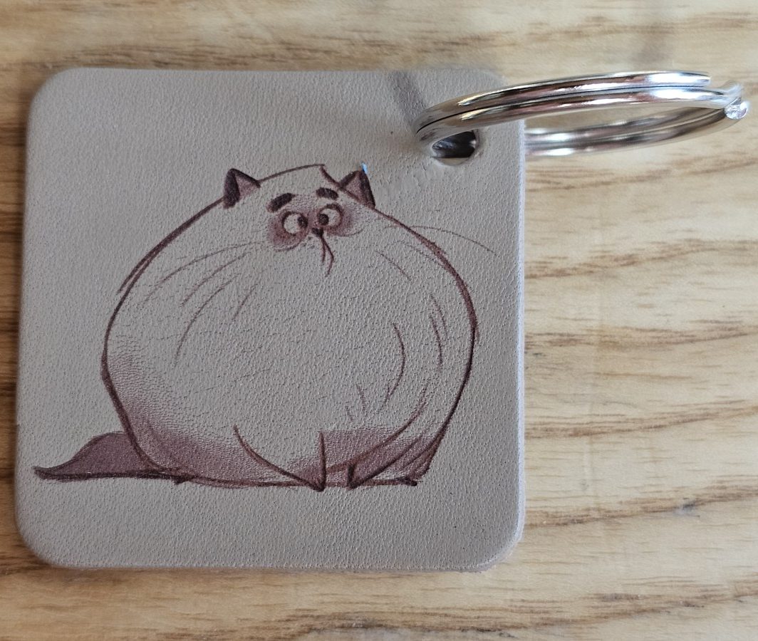 Raktų pakabukas "Storas katinas"