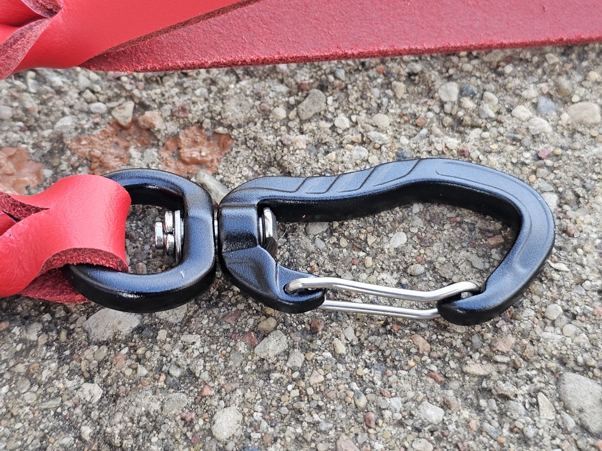 Natūralios odos pavadėlis (~1.14m), pagamintas - Image 2