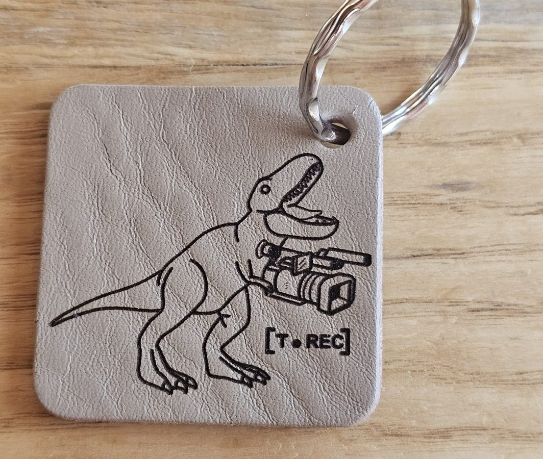 Raktų pakabukas "Šviesus T Rec"